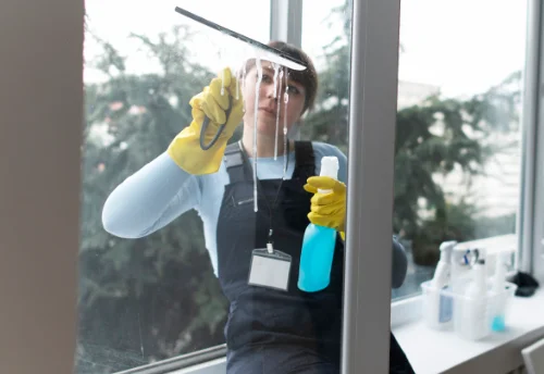 Nettoyage de vitres intérieures et extérieures à la Thuile